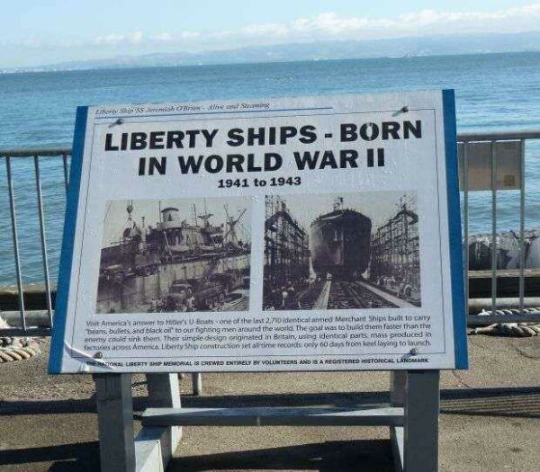 LIBERTY SHIP SS JEREMIAH O’BRIAN MEMORIAL PLAQUE