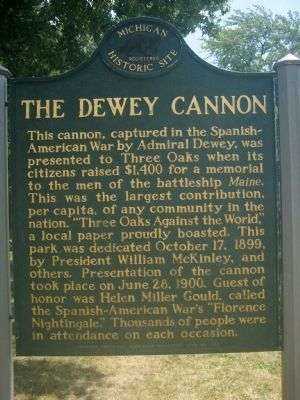 THE DEWEY CANNON MEMORIAL MARKER