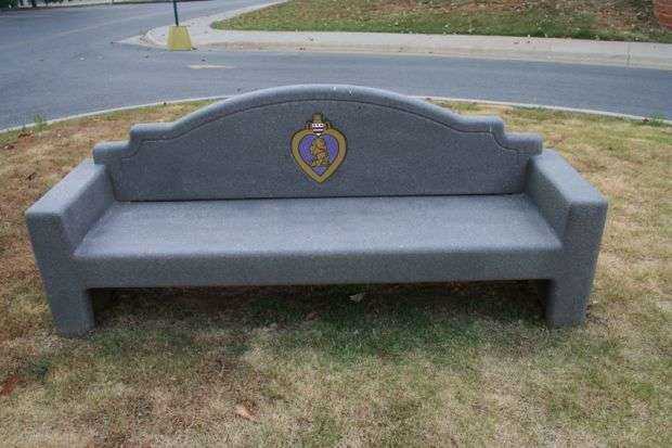 FAYETTVILLE PURPLE HEART MEMORIAL BENCH