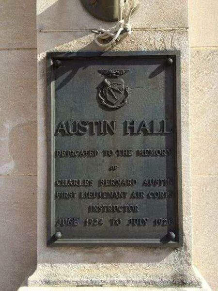 AUSTIN HALL MEMORIAL BUILDING PLAQUE