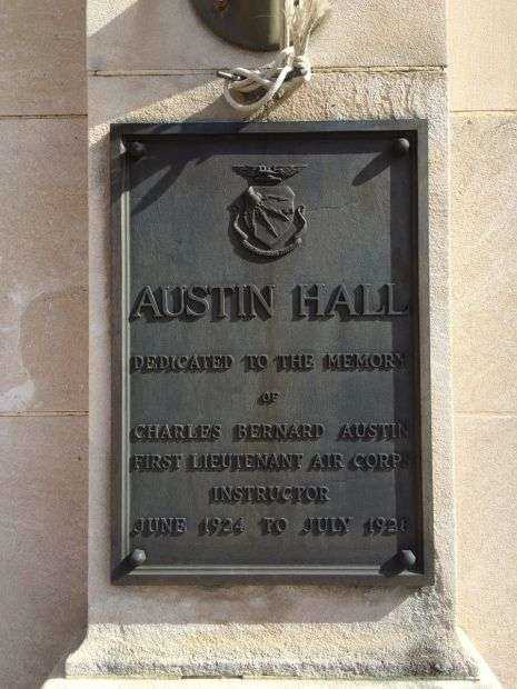 AUSTIN HALL MEMORIAL BUILDING PLAQUE