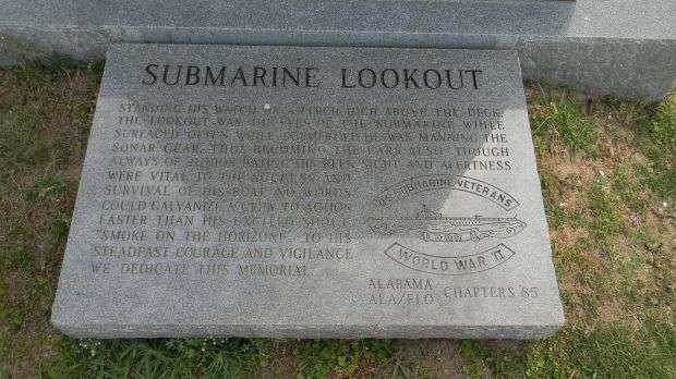 THE SUBMARINE LOOKOUT MEMORIAL NARRATIVE STONE