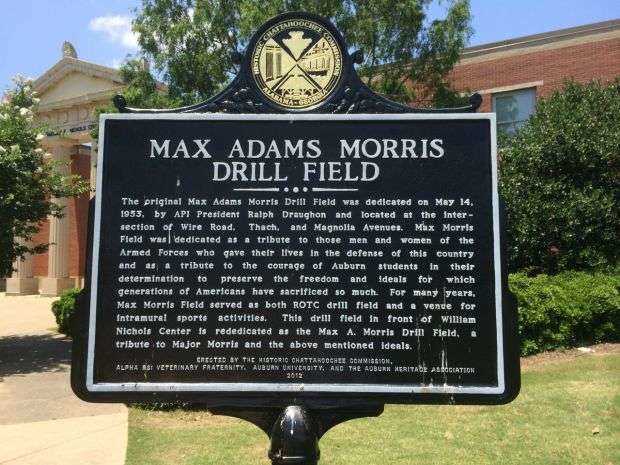 MAX ADAMS MORRIS DRILL FIELD WAR MEMORIAL MARKER