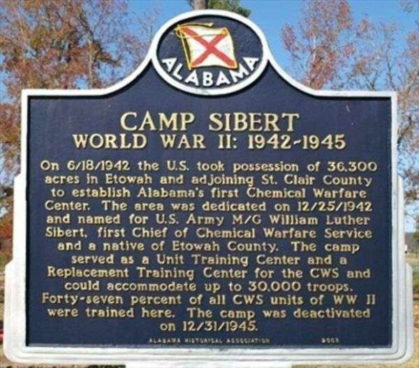 CAMP SIEBERT WAR MEMORIAL MARKER