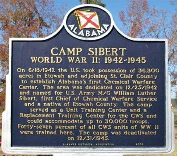 CAMP SIEBERT WAR MEMORIAL MARKER