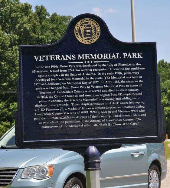 VETERANS MEMORIAL PARK MARKER