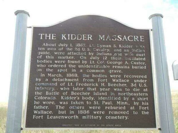 THE KIDDER MASSACRE MEMORIAL MARKER