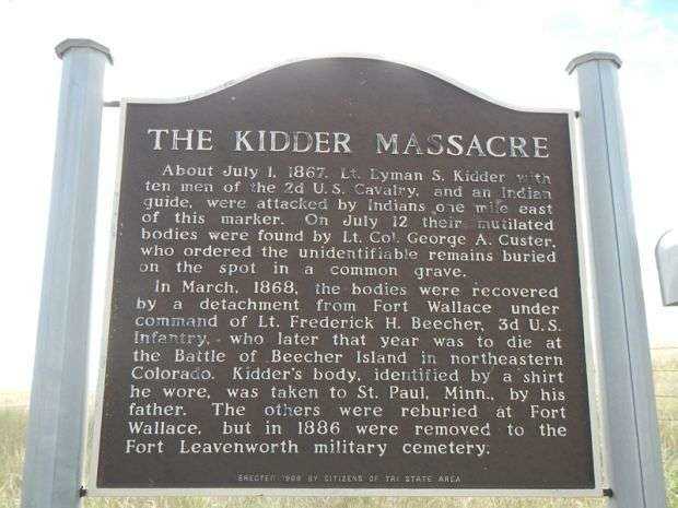 THE KIDDER MASSACRE MEMORIAL MARKER