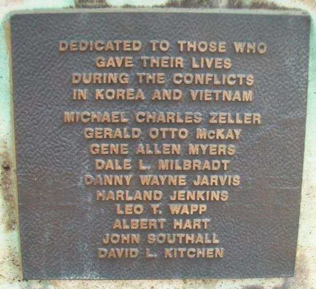 POTTAWATOMIE COUNTY WORLD WAR I MEMORIAL PLAQUE C
