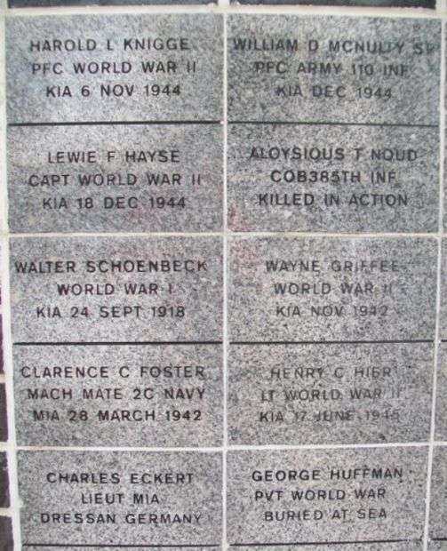 MARSHALL COUNTY VETERANS MEMORIAL PAVERS SECTION B