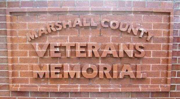 MARSHALL COUNTY VETERANS MEMORIAL ENTRANCE STONE
