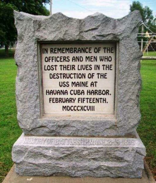 IN REMEMBRANCE OF THE USS MAINE WAR MEMORIAL