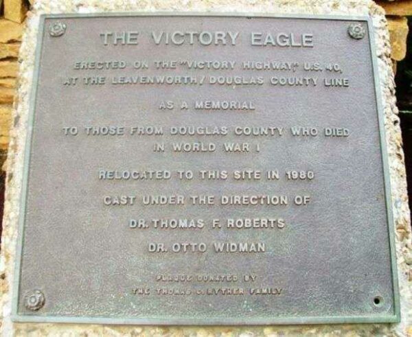 THE VICTORY EAGLE MEMORIAL PLAQUE