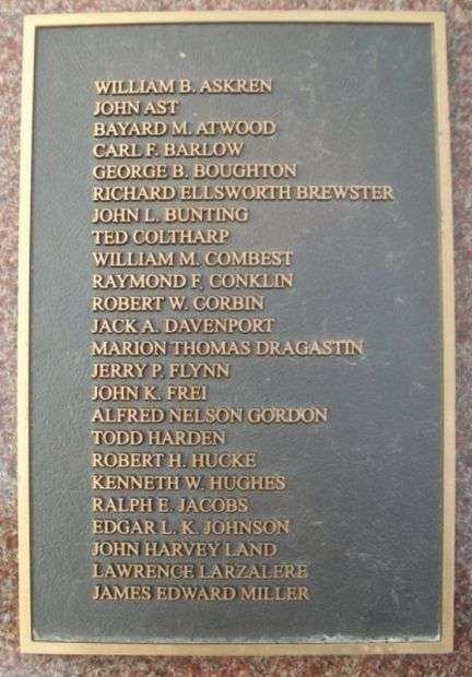 LAWRENCE KOREAN WAR MEMORIAL PLAQUE A