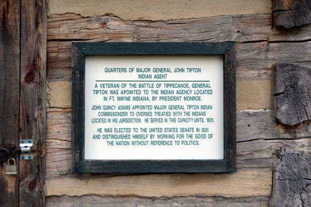 QUARTERS OF MAJOR GENERAL JOHN TIPTON MEMORIAL PLAQUE