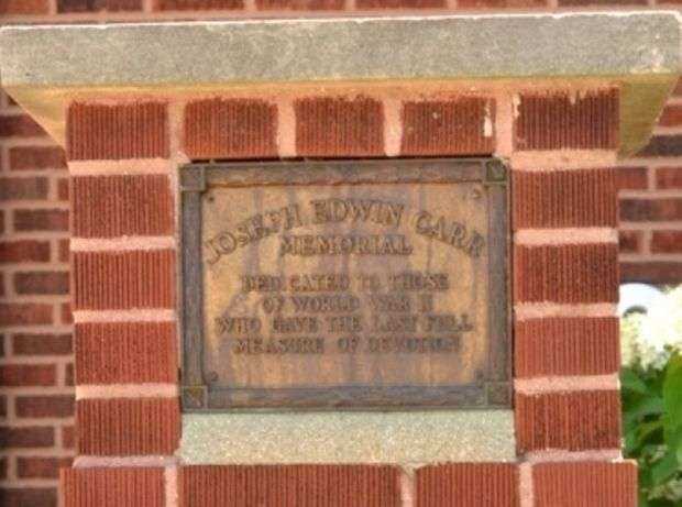 JOSEPH EDWIN CARR MEMORIAL