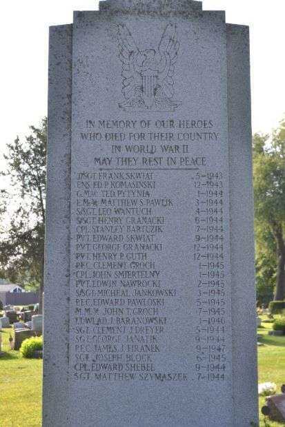 SAINT STANISLAUS CEMETERY WORLD WAR II MEMORIAL