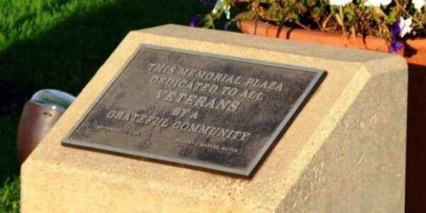 MICHIGAN CITY MEMORIAL PLAZA PLAQUE