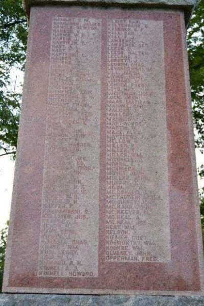 GEO. V. RAWSON POST 46 G.A.R. CIVIL WAR MEMORIAL STONE B