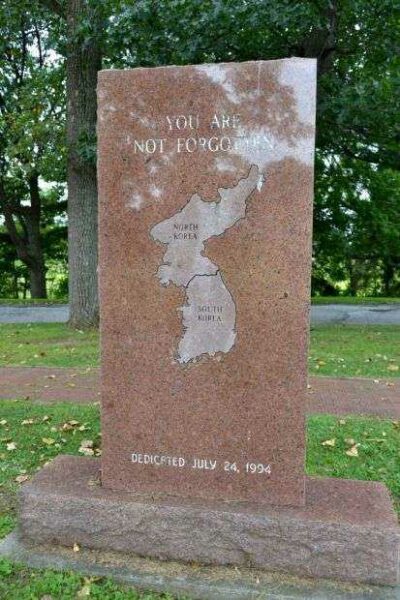 LA PORTE KOREAN WAR MEMORIAL BACK