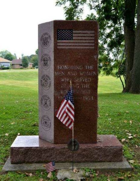 LA PORTE KOREAN WAR MEMORIAL FRONT