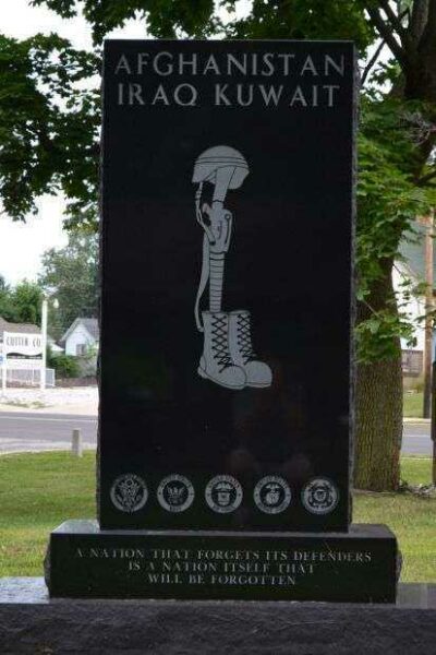 LA PORTE COUNTY AFGHANISTAN IRAQ KUWAIT MEMORIAL FRONT