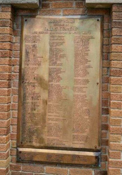 DALLAS TOWNSHIP WORLD WAR II MEMORIAL