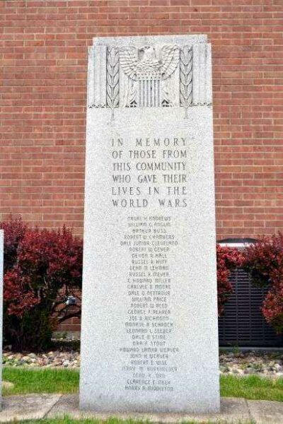 NAPPANEE WORLD WARS MEMORIAL