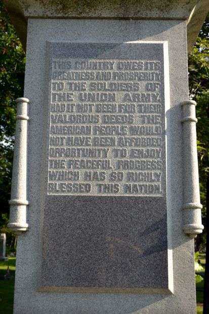 ELKHART CIVIL WAR MEMORIAL STONE A
