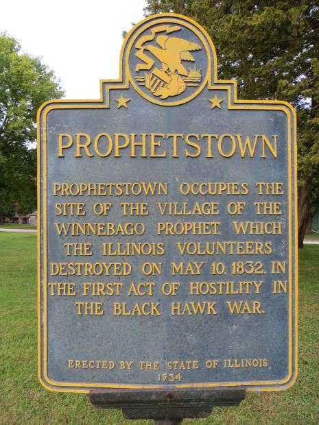 PROPHETSTOWN WAR MEMORIAL MARKER
