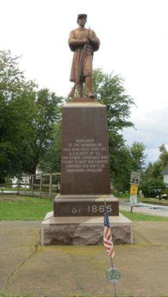 MAJ. SAM. HAYS POST 477 G.A.R. WAR MEMORIAL