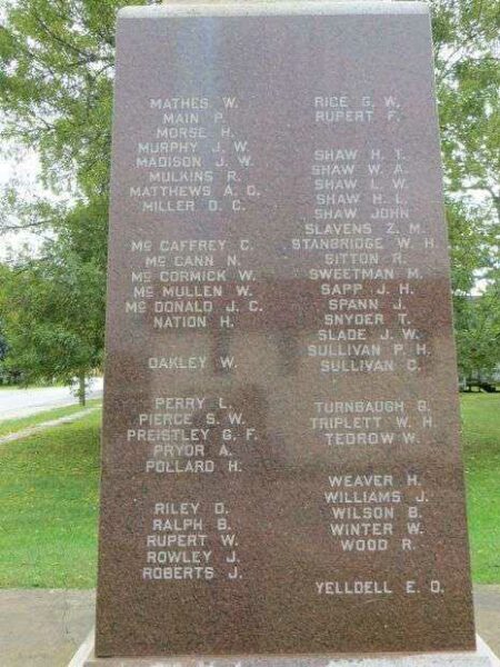 MAJ. SAM. HAYS POST 477 G.A.R. WAR MEMORIAL STONE B