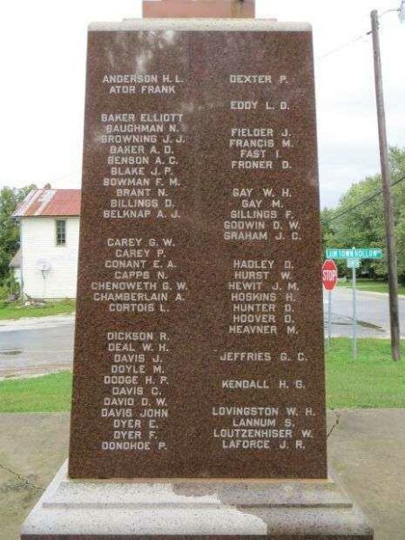 MAJ. SAM. HAYS POST 477 G.A.R. WAR MEMORIAL STONE A