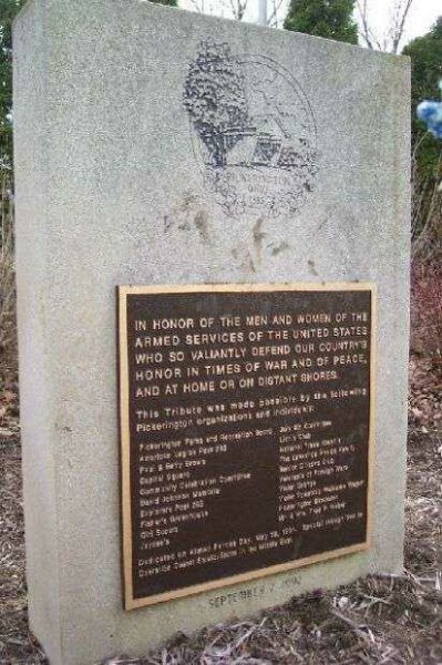 PICKERINGTON VETERANS MEMORIAL