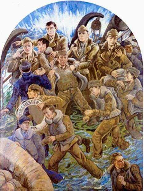 FOUR CHAPLAINS WAR MEMORIAL MURAL