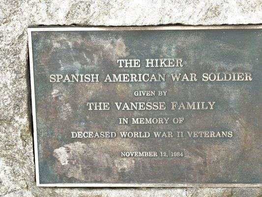 THE HIKER BRISTOL CT MEMORIAL PLAQUE