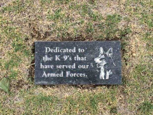 WOODLAWN CEMETERY K-9’S WAR MEMORIAL TABLET