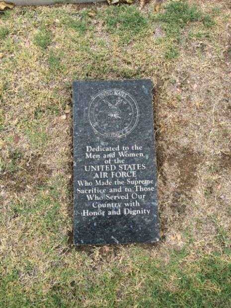 WOODLAWN CEMETERY UNITED STATES AIR FORCE WAR MEMORIAL TABLET