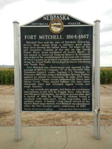 FORT MITCHELL 1864-1867 MEMORIAL MARKER