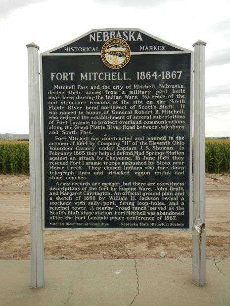 FORT MITCHELL 1864-1867 MEMORIAL MARKER