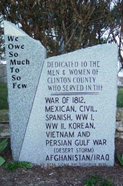 CLINTON COUNTY VETERANS MEMORIAL