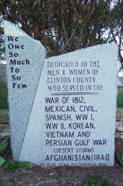 CLINTON COUNTY VETERANS MEMORIAL