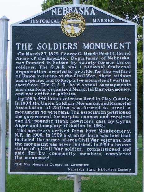 THE SOLDIERS’ MONUMENT MEMORIAL MARKER