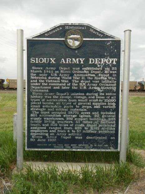 SIOUX ARMY DEPOT MEMORIAL MARKER