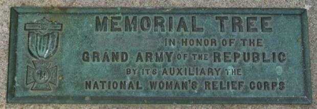 GIBBON G.A.R. MEMORIAL TREE PLAQUE