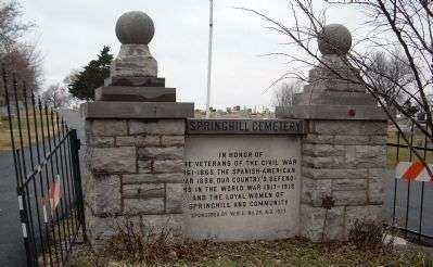 SPRING HILL CEMETERY VETERANS MEMORIAL