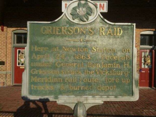GRIERSON’S RAID NEWTON WAR MEMORIAL MARKER