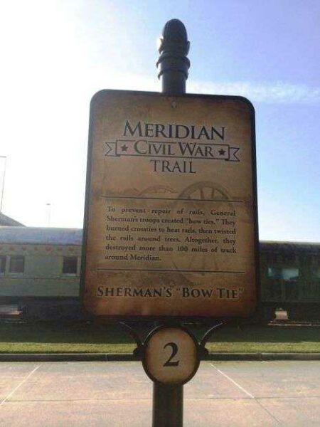 MERIDIAN CIVIL WAR TRAIL #2 MEMORIAL MARKER