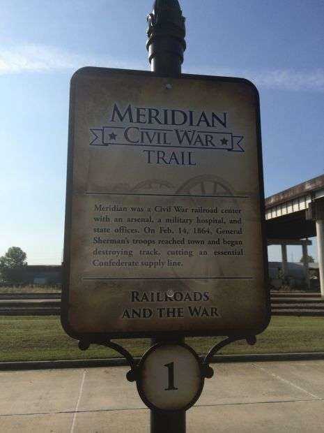MERIDIAN CIVIL WAR TRAIL #1 MEMORIAL MARKER