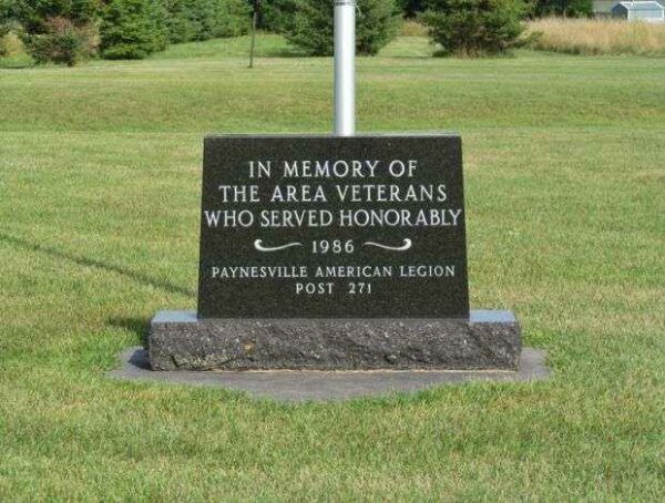 PAYNESVILLE AMERICAN LEGION POST 271 VETERANS MEMORIAL
